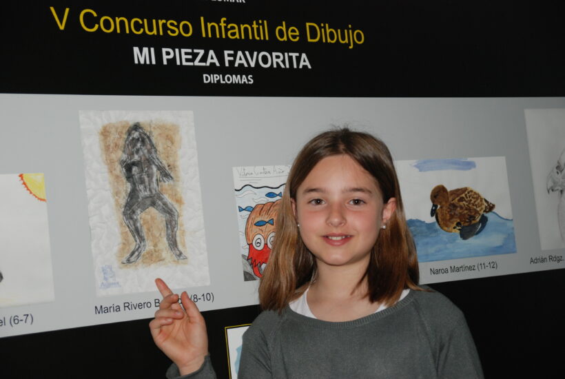DSC 0960 2 &bull; Una alumna de 5º de Primaria, premiada en el concurso de dibujo infantil del Museo de Historia Natural