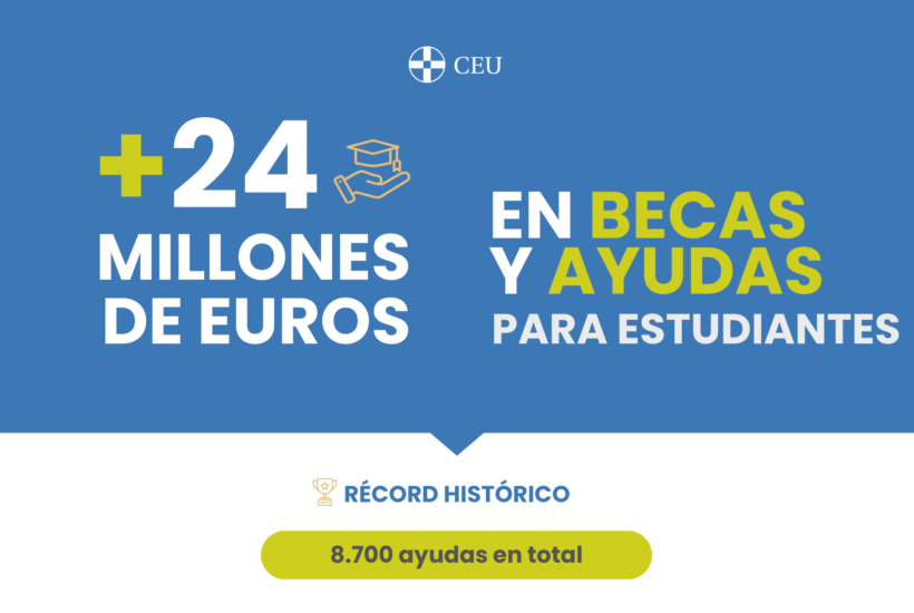 El CEU alcanza los 24 millones de euros en becas y ayudas para sus estudiantes