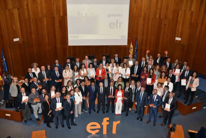 certificados efr &bull; Recibimos el certificado efr por la conciliación en el acto de la Fundación Más Familia